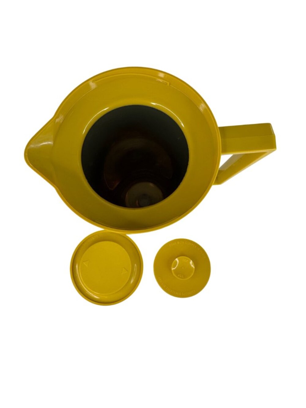 Aladdin Beverage Butler Vacuum Insulated Pitcher Thermos 1-Qt Yellow MCM 70s - Picture 15 of 16